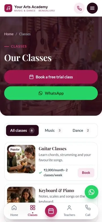Classes and batches